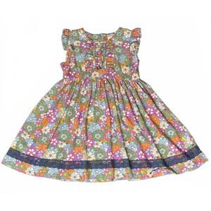 Matilda Jane Size 8 Floral Tunic Dress w/ Ruffle Sleeves